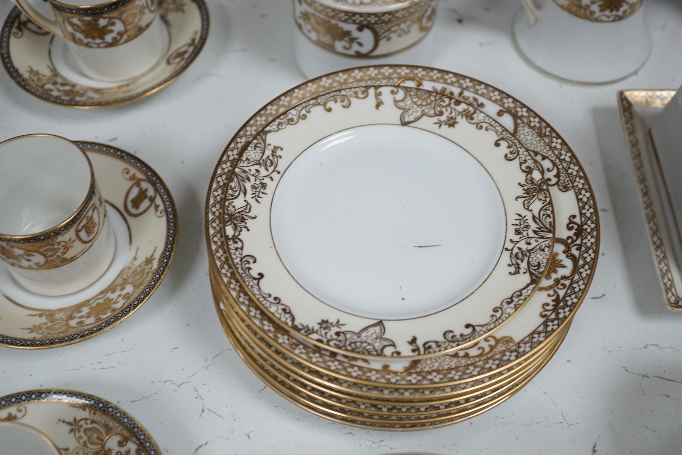 A Noritake tea and coffee set, pattern number 44318